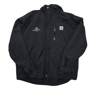 Carhartt Riverton Utah Black Waterproof Hooded Jacket Size XL – Workwear Outdoor